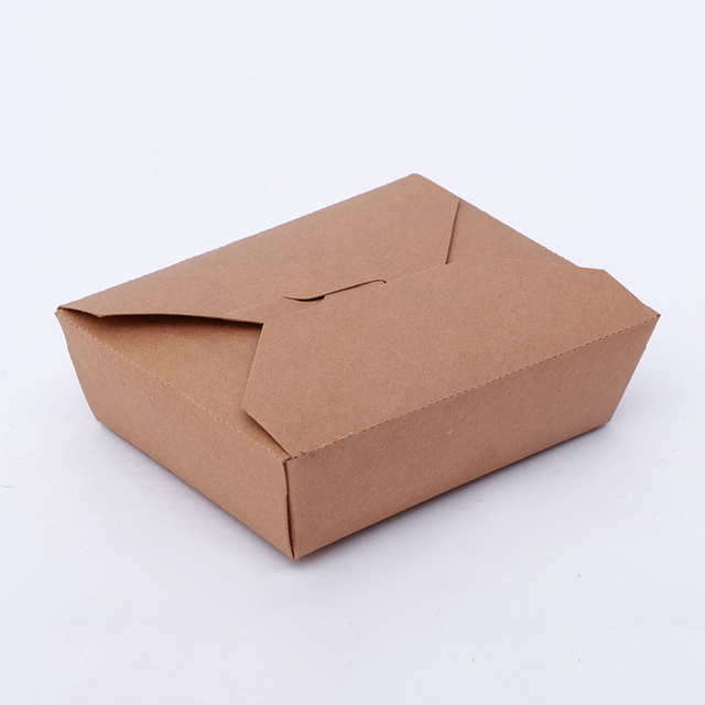 Safe And Environmental Protection Recyclable Disposable Paper Lunch Box Can Hold Food Cheap And Easy To Use