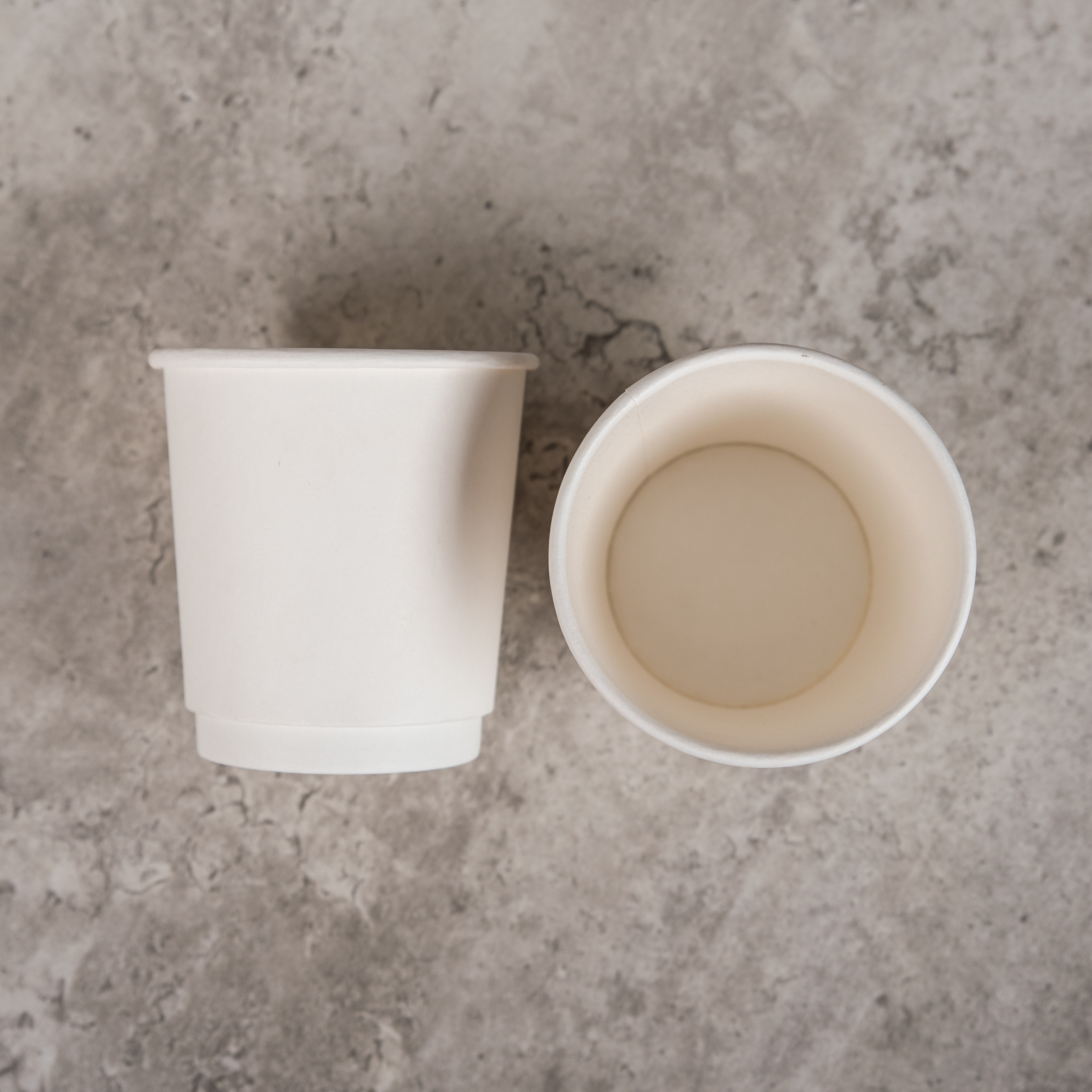 High quality double layer pure white disposable paper cup