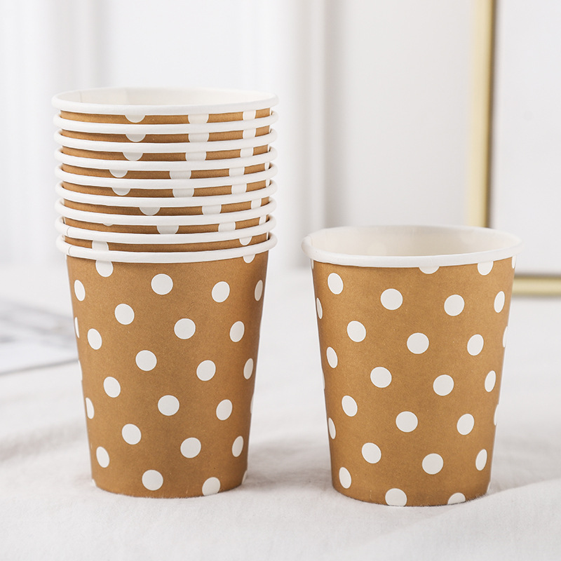 Factory Direct Sale Premium Quality Colorful polka dot paper cups