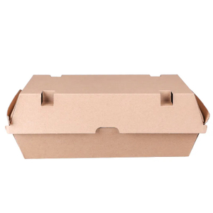 Manufacturers directly supply degradable kraft paper lunch box packing box