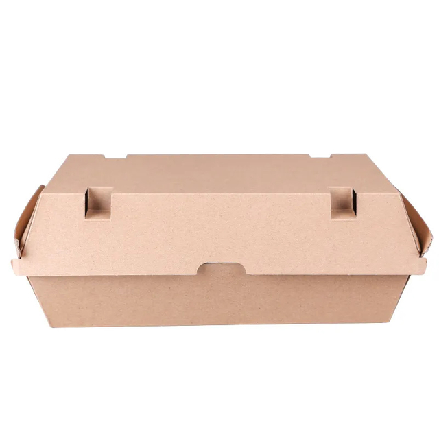 Manufacturers directly supply degradable kraft paper lunch box packing box