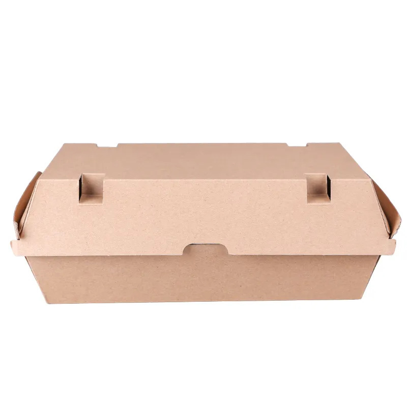 Manufacturers directly supply degradable kraft paper lunch box packing box