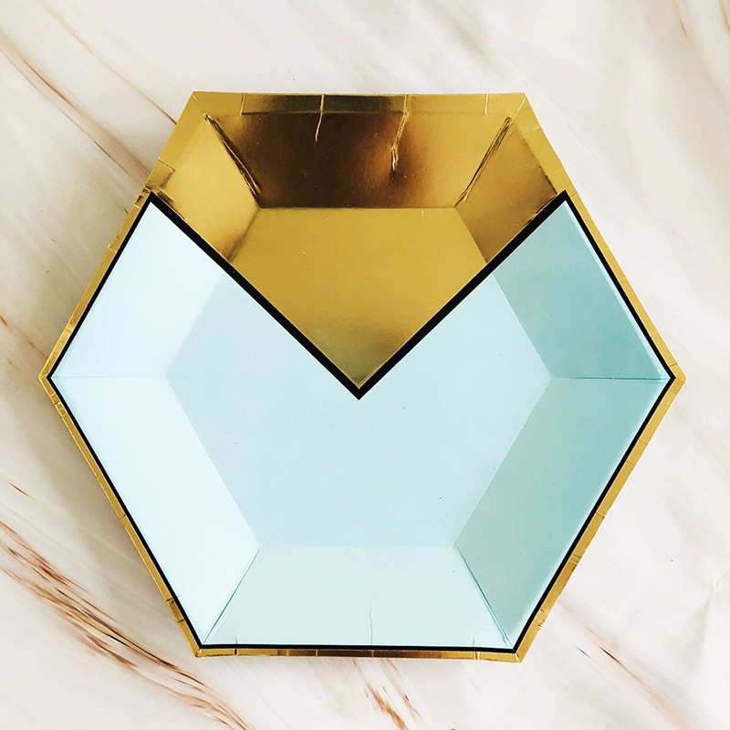 Factory Direct Sale High Quality Hexagonal Paper Plate