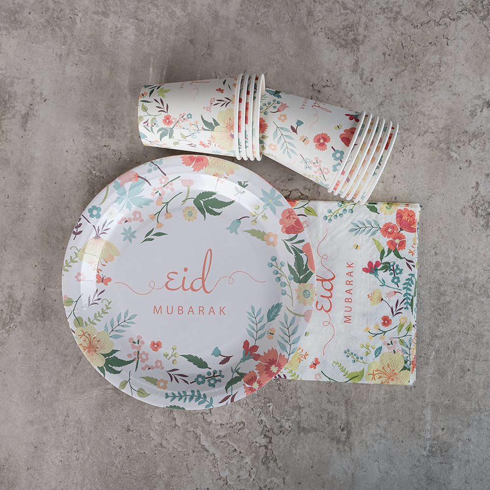 High quality thickened disposable paper tableware factory directly shipped