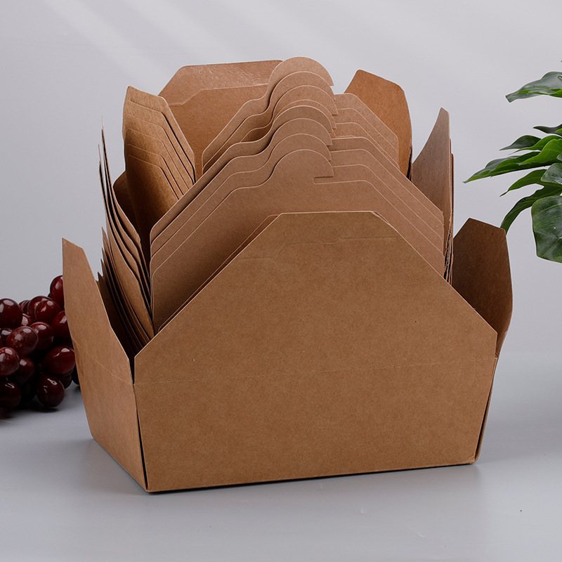 High Quality Disposable Paper Lunch Box Price Cheap Factory Straight Hair