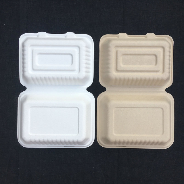 Environmentally friendly disposable paper lunch box is safe, sanitary, waterproof and oil-proof