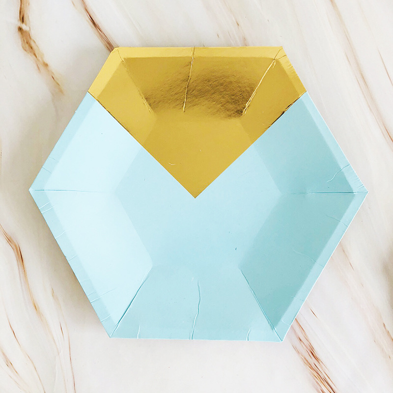 Factory Direct Sale High Quality Hexagonal Paper Plate
