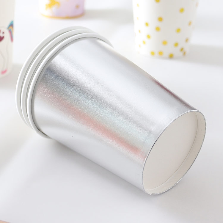 Factory direct sale bronzing party paper cups