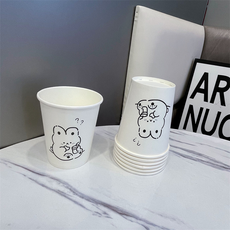 Disposable Paper Cup Thickened Native Wood Pulp Paper Cup