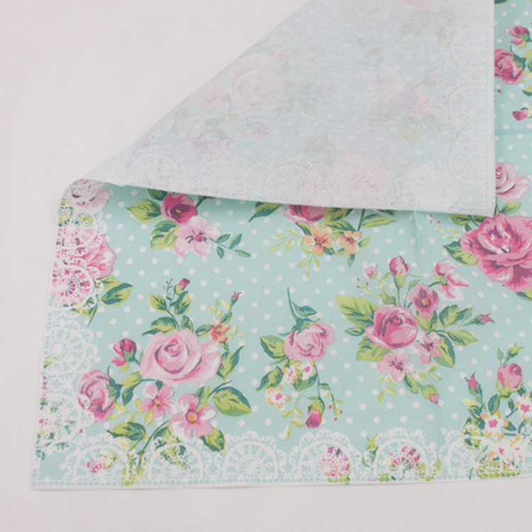 Customized high-end pattern recyclable napkin manufacturers direct sales