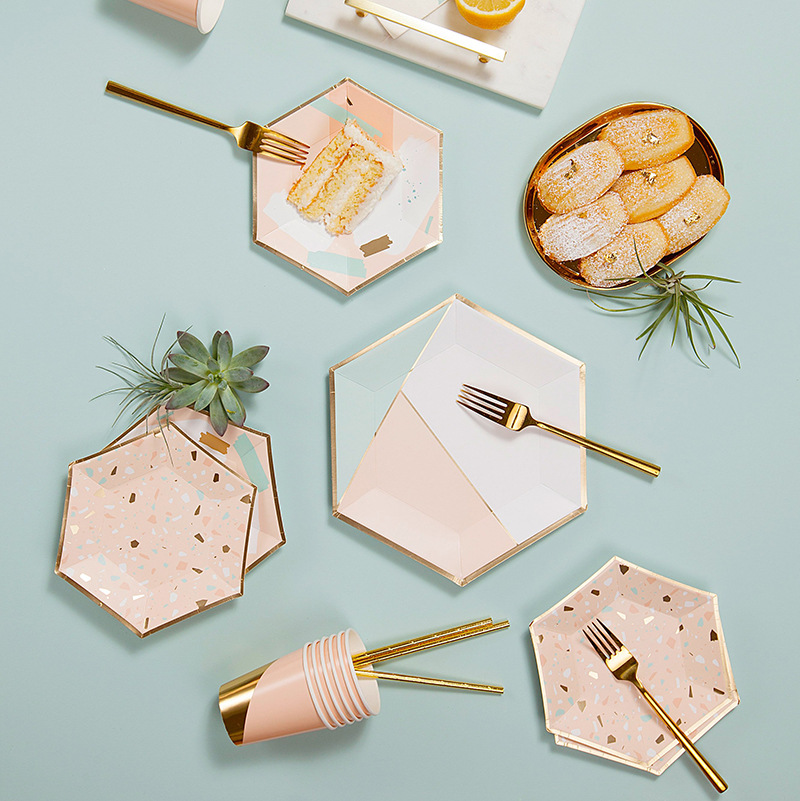 Disposable Printed Square Paper Plate