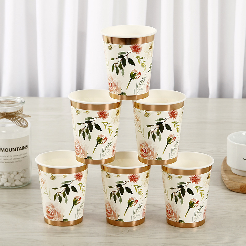 High-quality hot stamping disposable paper cups