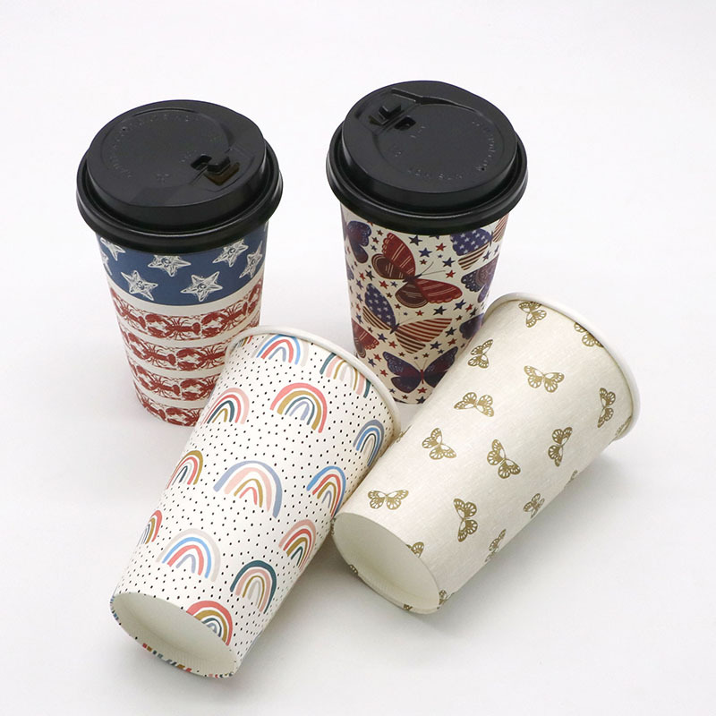 Manufacturers Double Layer Printing Disposable Paper Cups