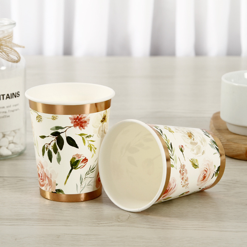 High-quality hot stamping disposable paper cups
