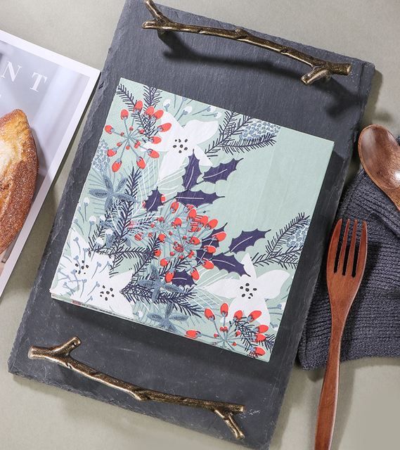 High-end Customizable Pattern Napkin Recyclable Environmental Protection Factory Direct Sales