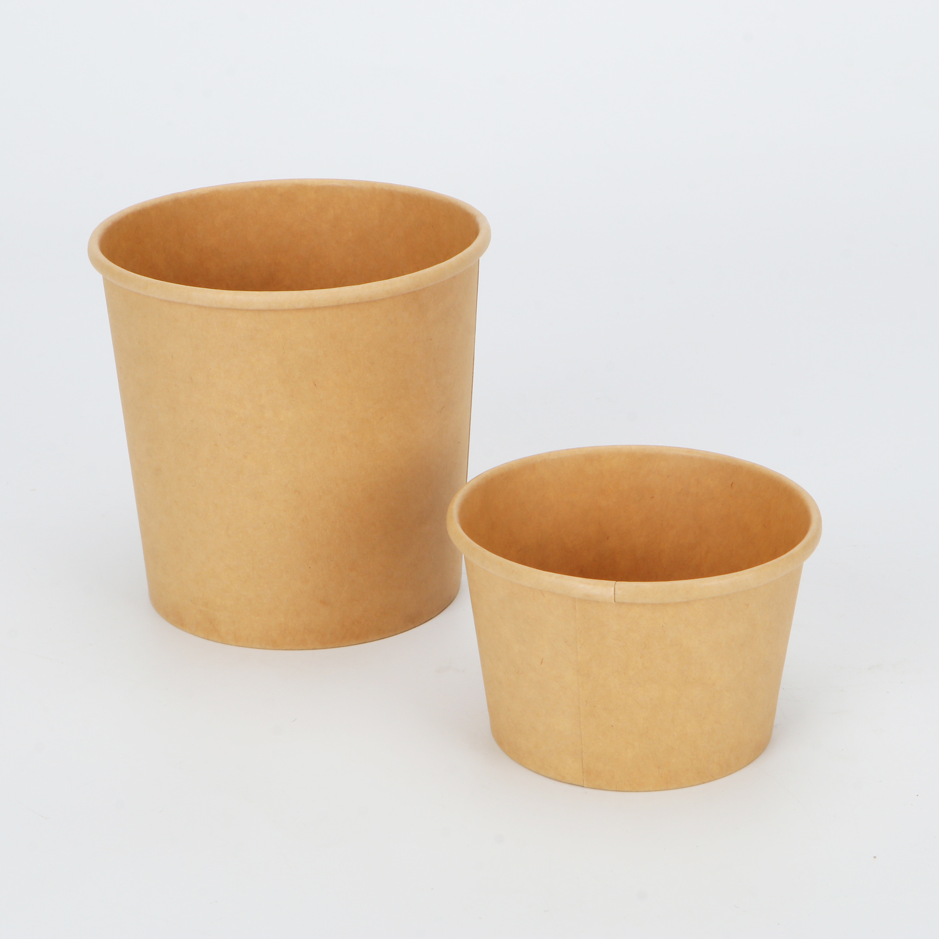 Kraft Paper Bowl Biodegradable Safe Environmental Protection Waterproof Factory Direct Sales
