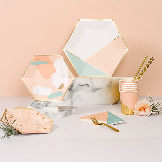 Disposable Printed Square Paper Plate