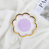 Disposable Hot Stamping Petal Paper Plate