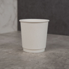 High quality double layer pure white disposable paper cup