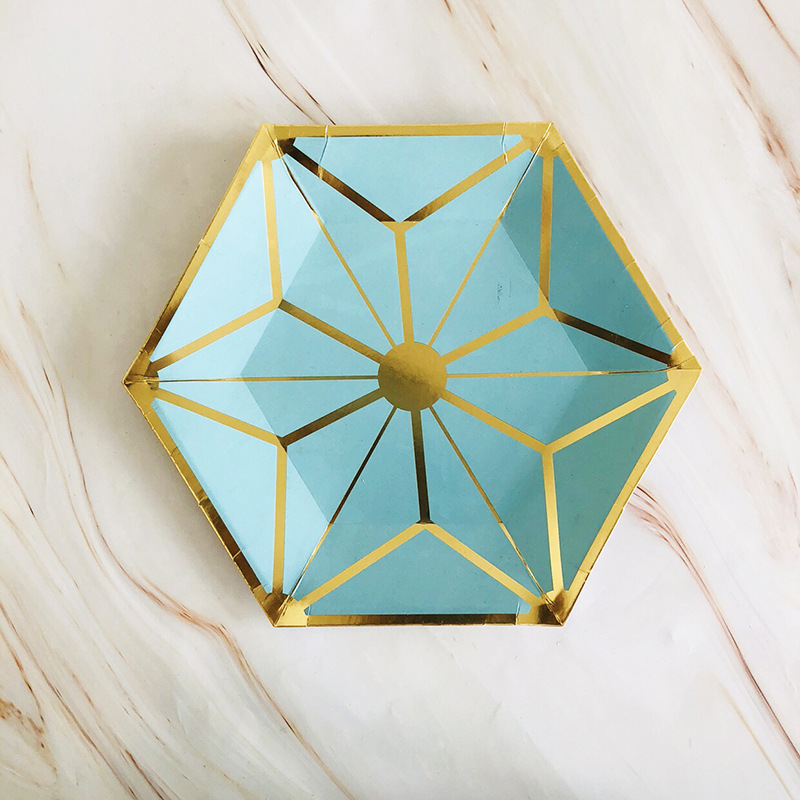 Factory Direct Sale High Quality Hexagonal Paper Plate