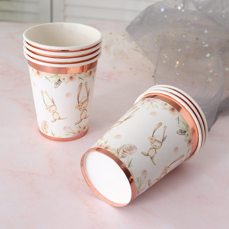 Factory direct sale bronzing party paper cups