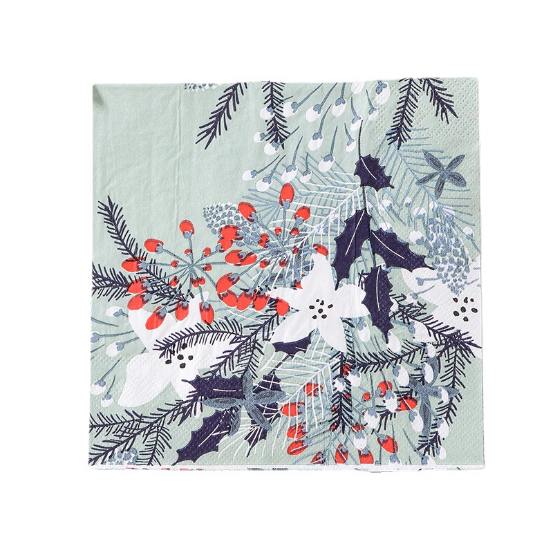 High-end Customizable Pattern Napkin Recyclable Environmental Protection Factory Direct Sales
