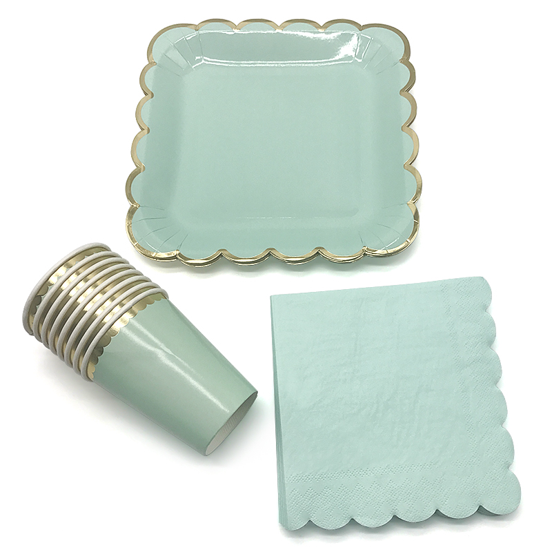 Manufacturers Direct Sale of High Quality Disposable Paper High-end Tableware Set