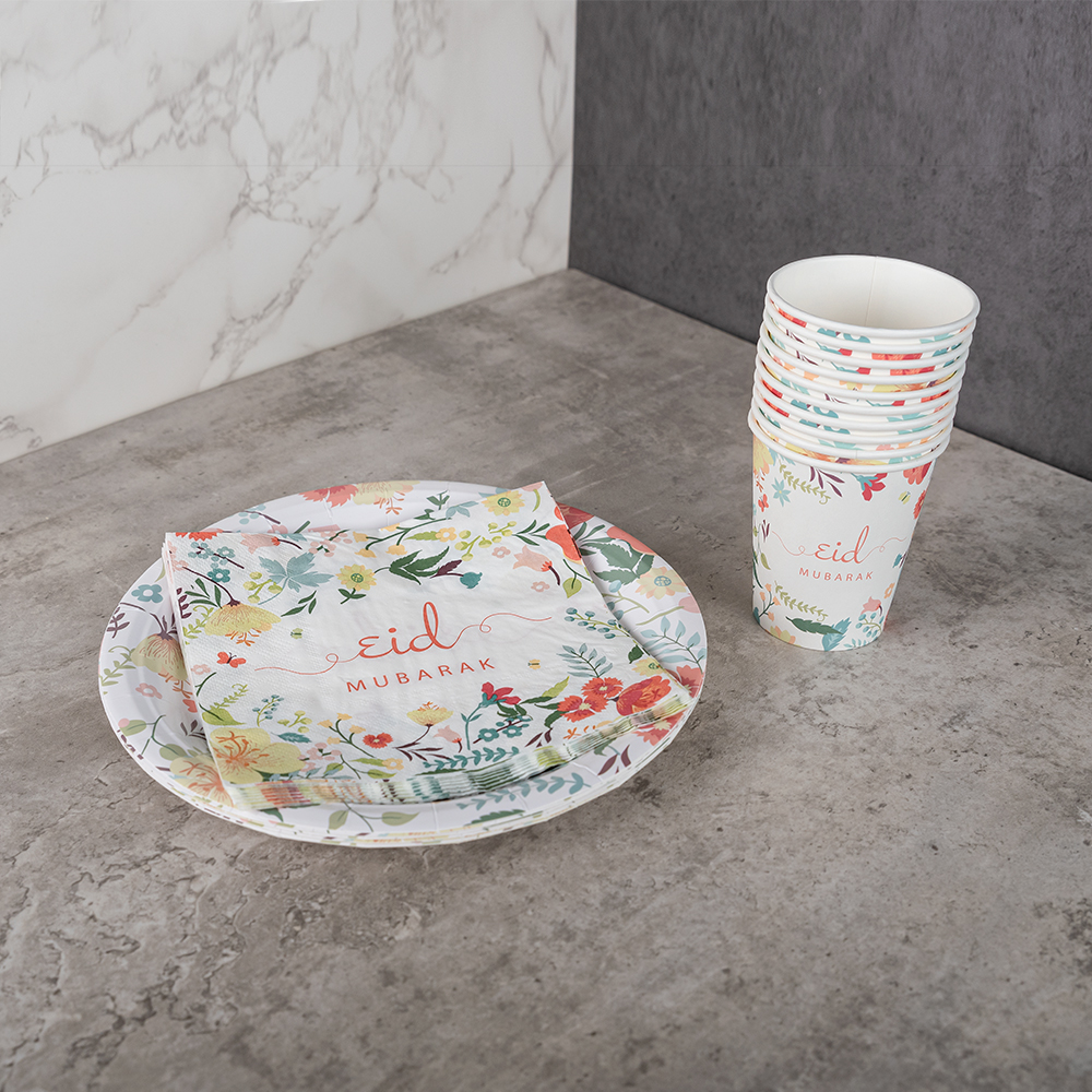 High quality thickened disposable paper tableware factory directly shipped