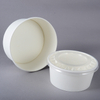 Natural material degradable thickened kraft disposable paper bowl