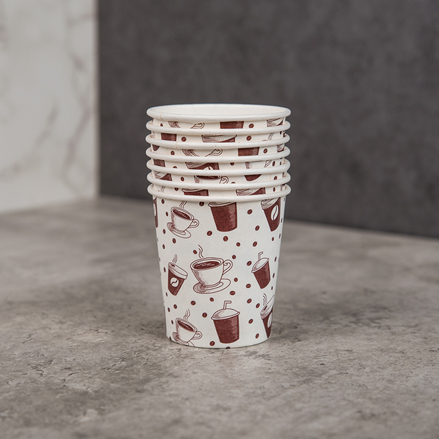 Factory Direct Thickened White Single-layer Disposable Paper Cup